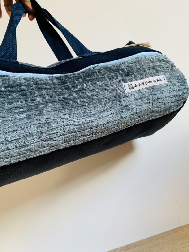 Sac de ville bleu. – Image 4