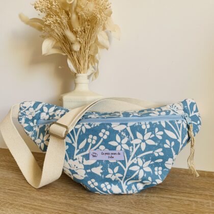 Sac banane Mandala bleu