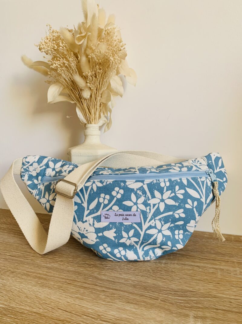 Sac banane Mandala bleu