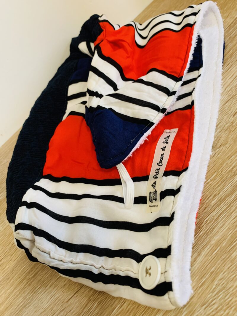 Sortie de bain Marinière chic. – Image 3
